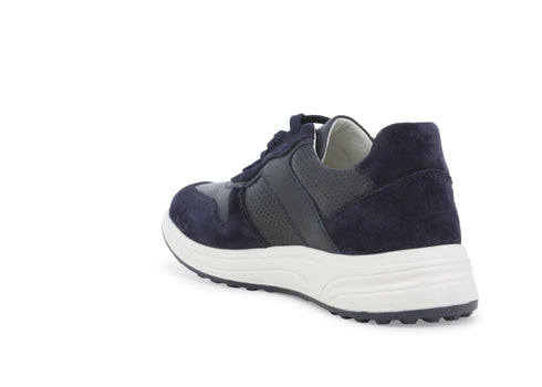 Melluso Scarpe Uomo Casual in Camoscio e Pelle Traforata